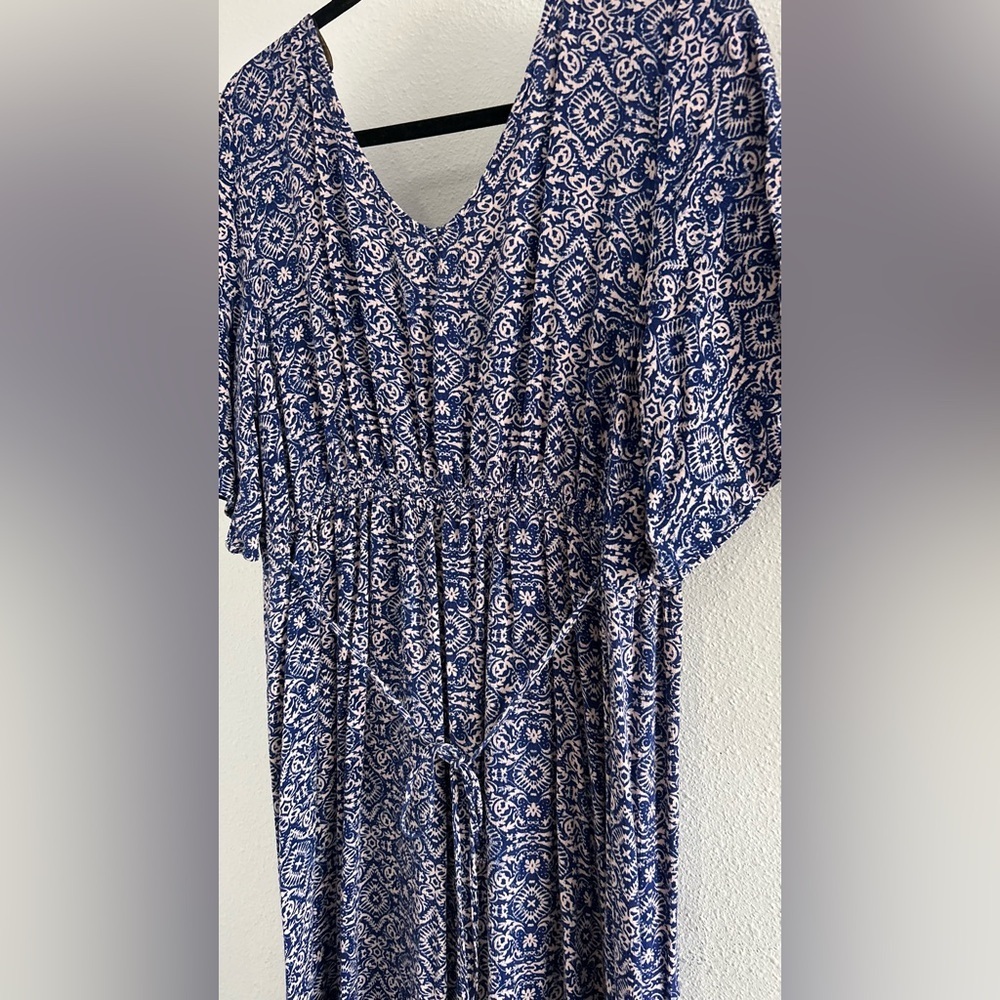 Artesia Blue Geometric Print Maxi Dress - Picture 6 of 6